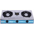 Stainless Steel Gas Stove, Three Burners.